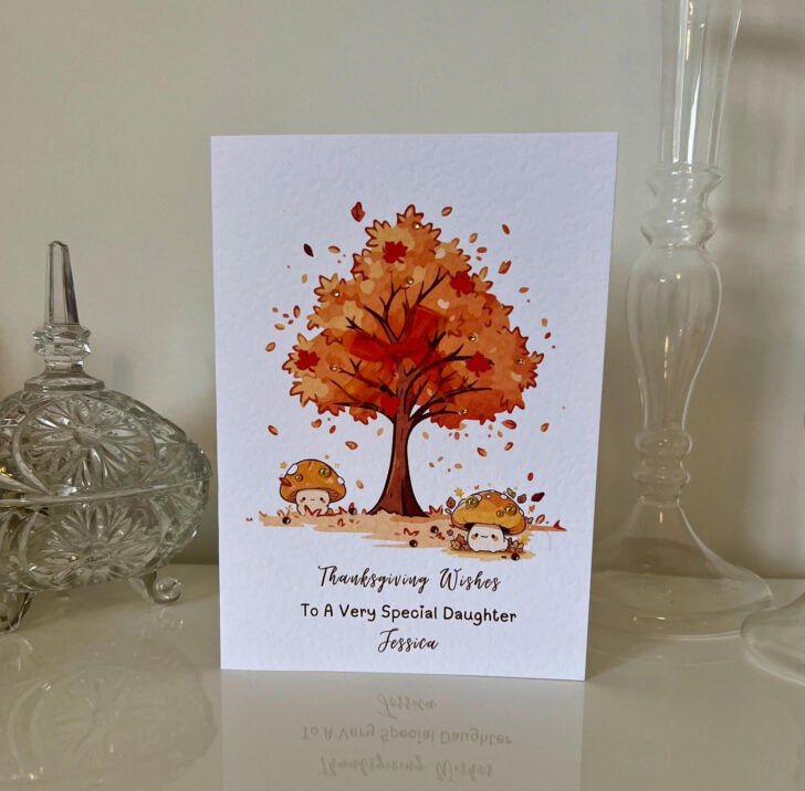 Thanksgiving Cards For Daughter