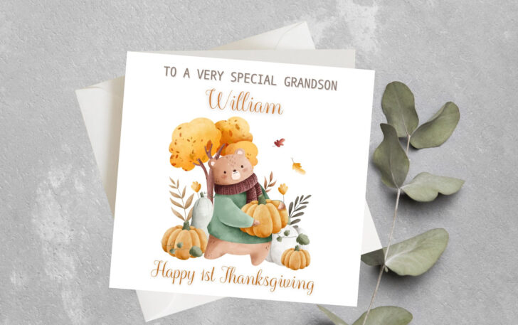 Grandson Thanksgiving Cards