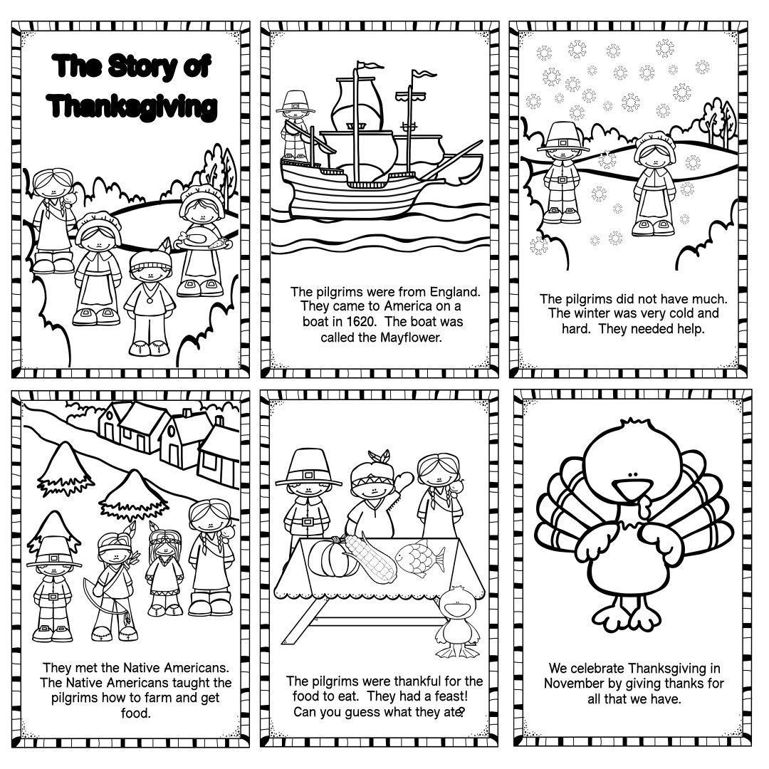 Pin Page for First Thanksgiving Worksheets