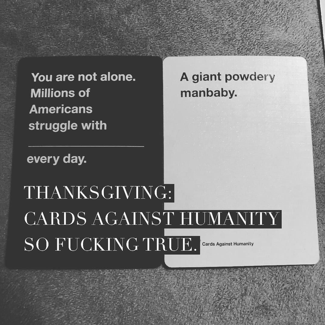 Pin Page in Cards Against Humanity Thanksgiving