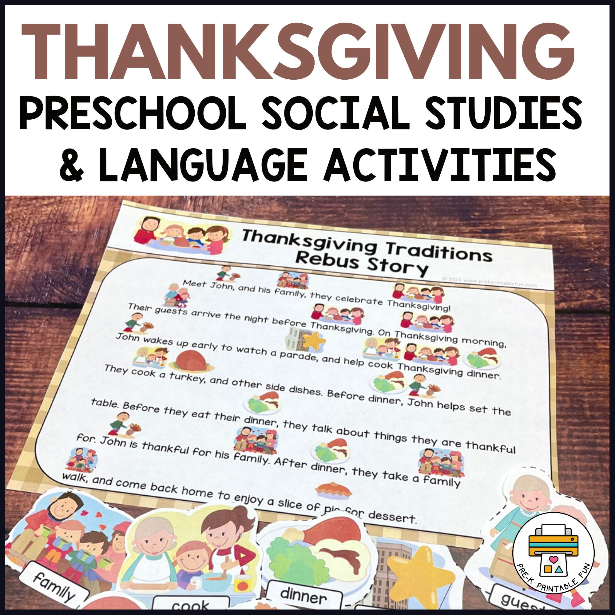 Preschool Thanksgiving Social Studies And Language Activities pertaining to Thanksgiving Social Studies Worksheets