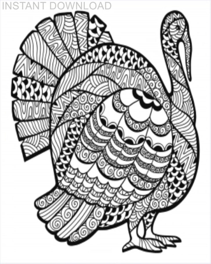 Printable Thanksgiving Turkey Coloring Pages