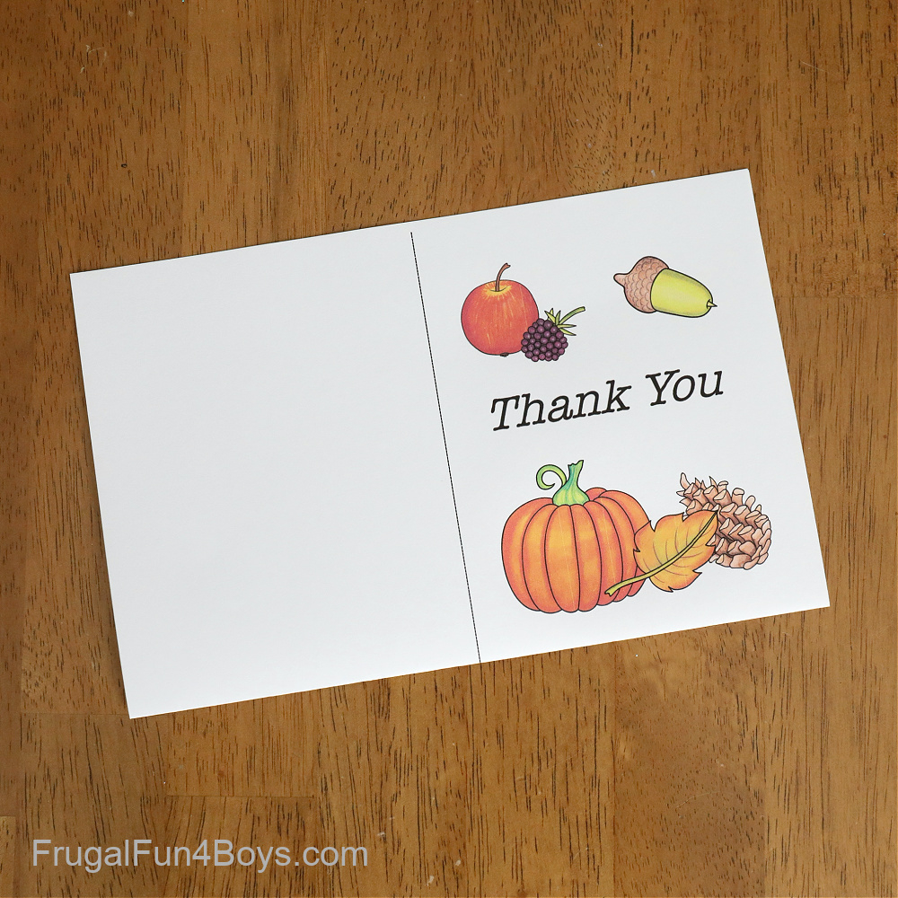 Printable Gratitude Cards {Kids Thanksgiving Activity} - Frugal pertaining to Thank You Cards For Thanksgiving