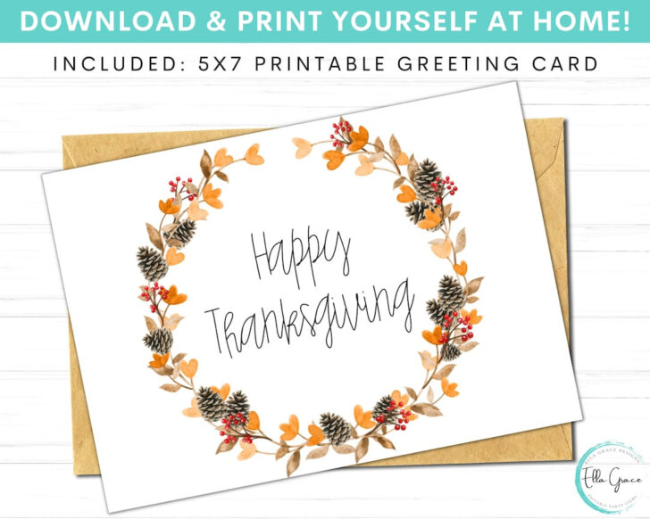 Thanksgiving Printable Cards