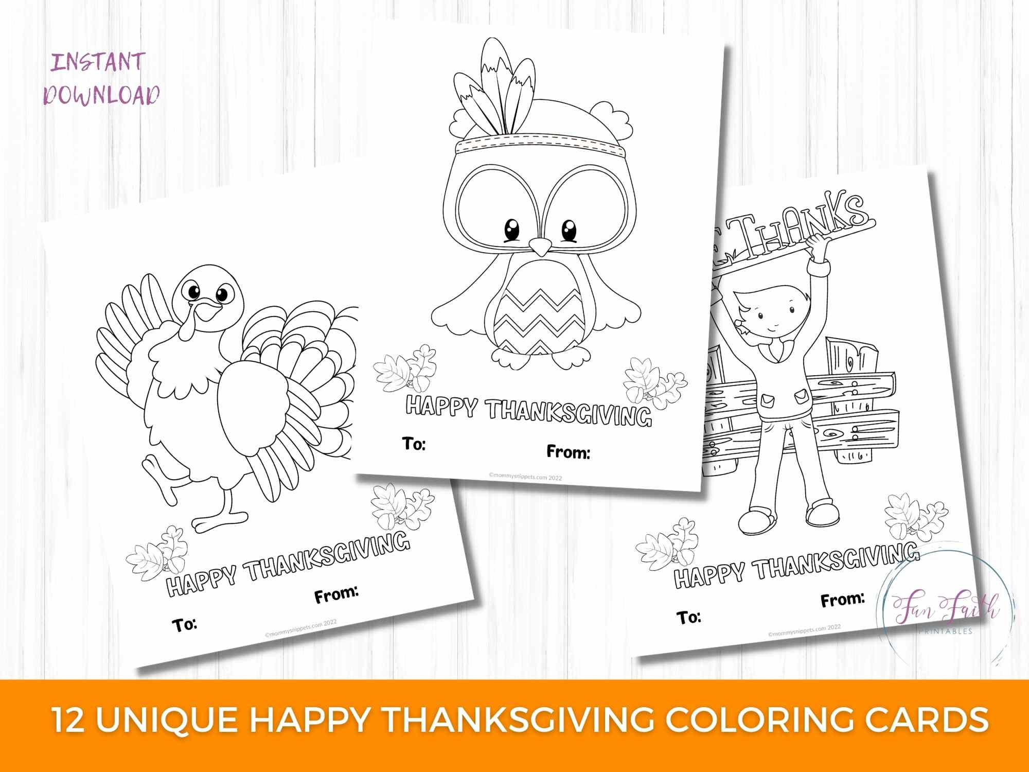 Printable Thanksgiving Cards To Color- Sweet Friendsgiving Cards in Thanksgiving Cards Printable Color