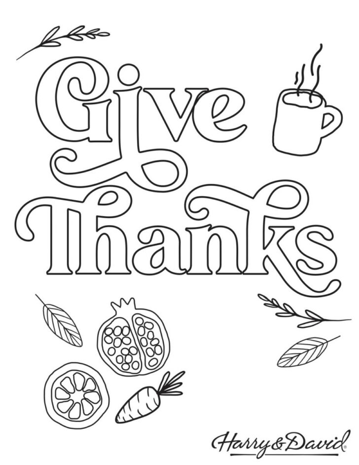 Thanksgiving Cards to Color