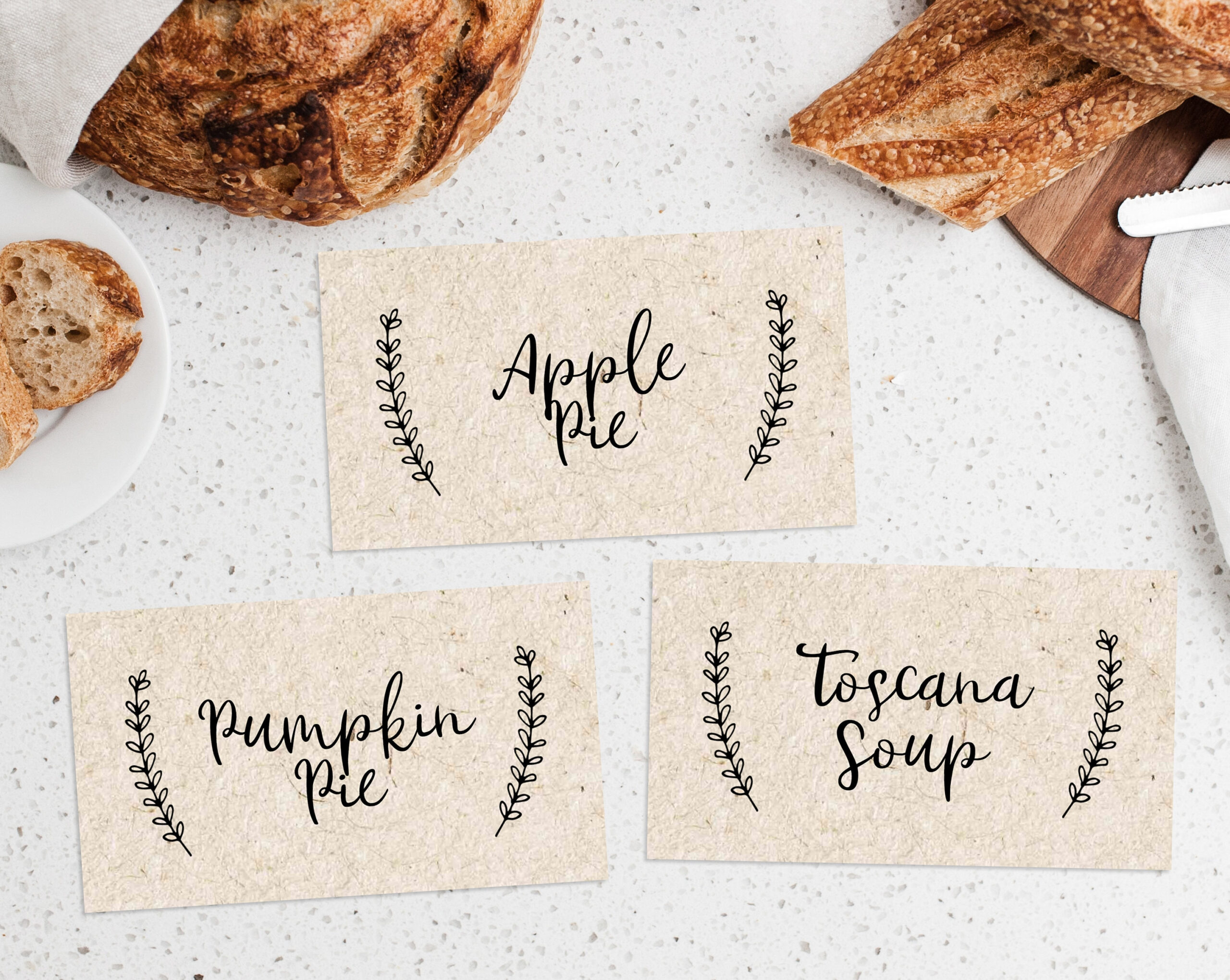 Printable Thanksgiving Food Labels Template, Thanksgiving Food in Thanksgiving Food Place Cards