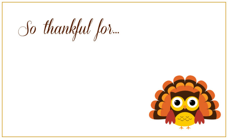 Free Printable Thanksgiving Place Cards