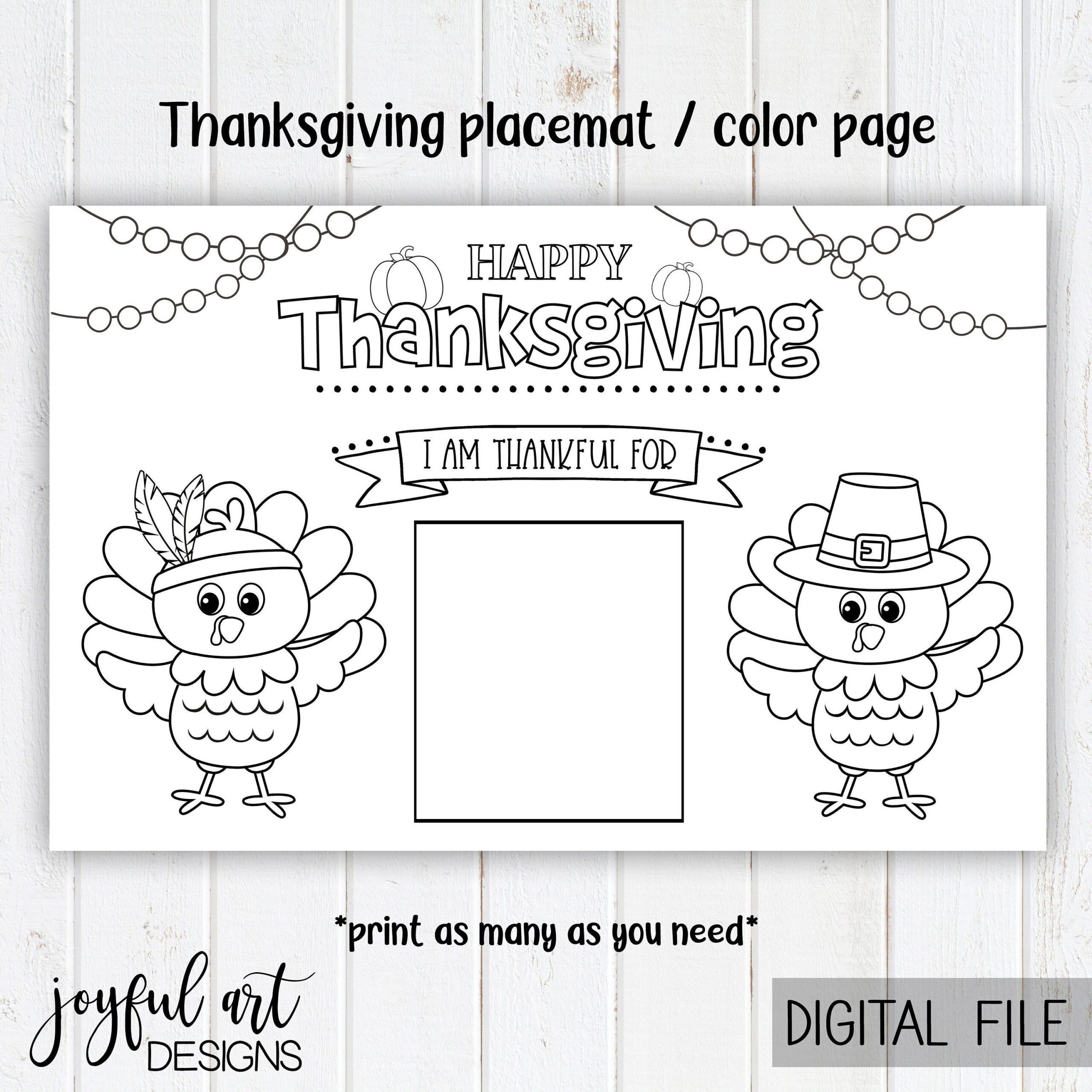 Printable Thanksgiving Placemat, Kid&amp;#039;S Thanksgiving Placemat in Printable Thanksgiving Placemat