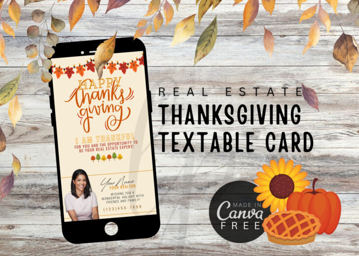 Thanksgiving Realtor Cards