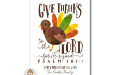 Religious Thanksgiving Card Printable Personalized Thanksgiving inside Personalized Thanksgiving Cards