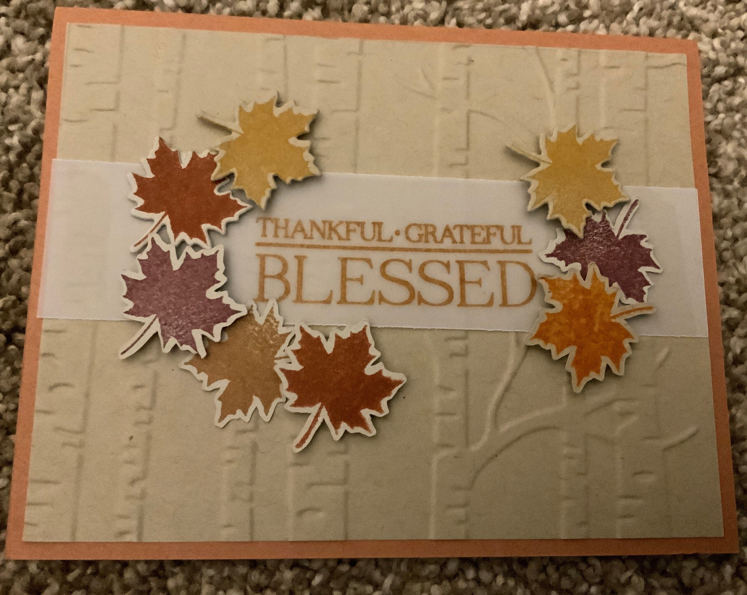 Stampin Up Handmade Thanksgiving Card - Etsy pertaining to Stampin Up Thanksgiving Cards