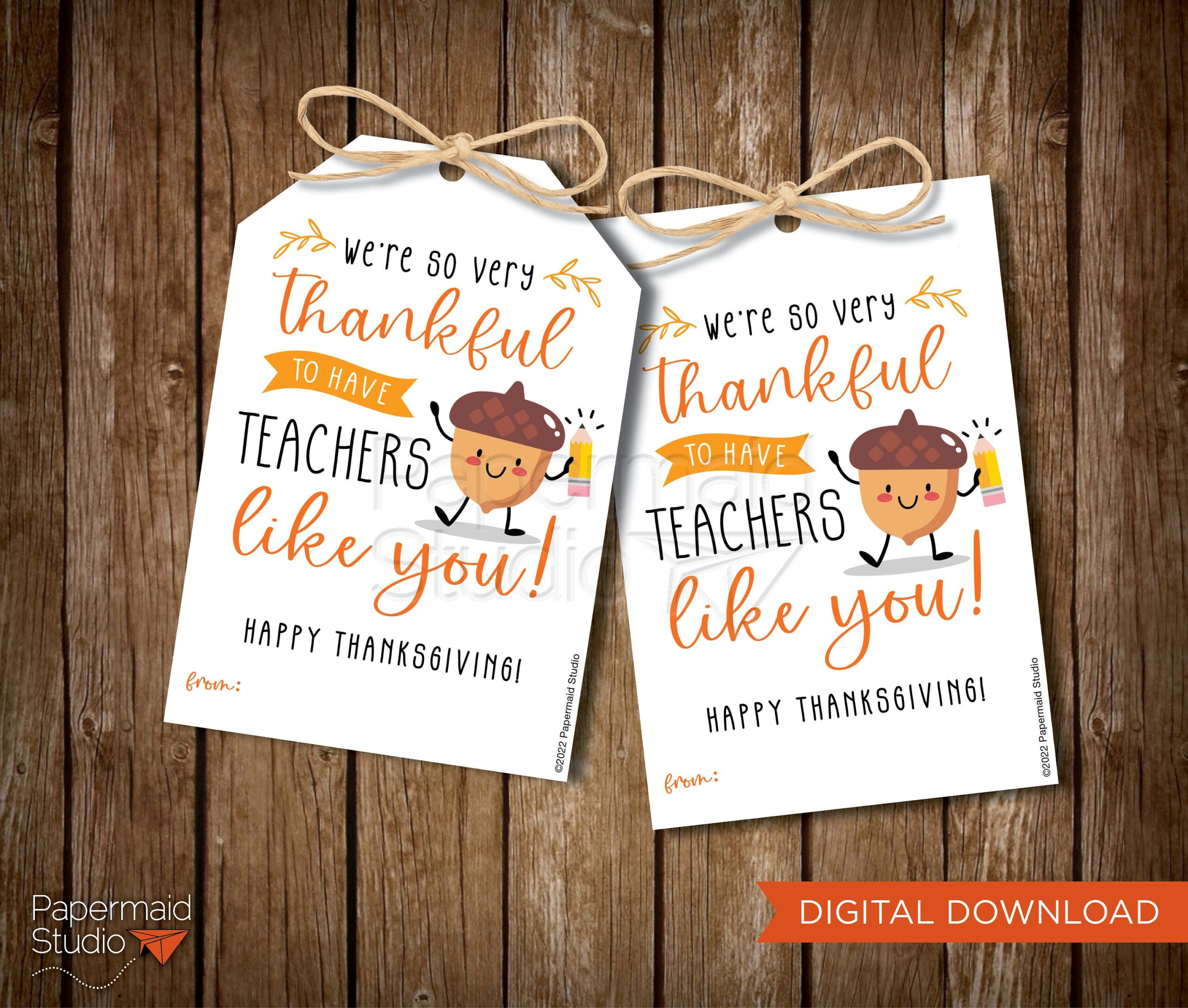 Teacher Thanksgiving Gift Tag Printable School Teacher for Thanksgiving Cards For Teacher