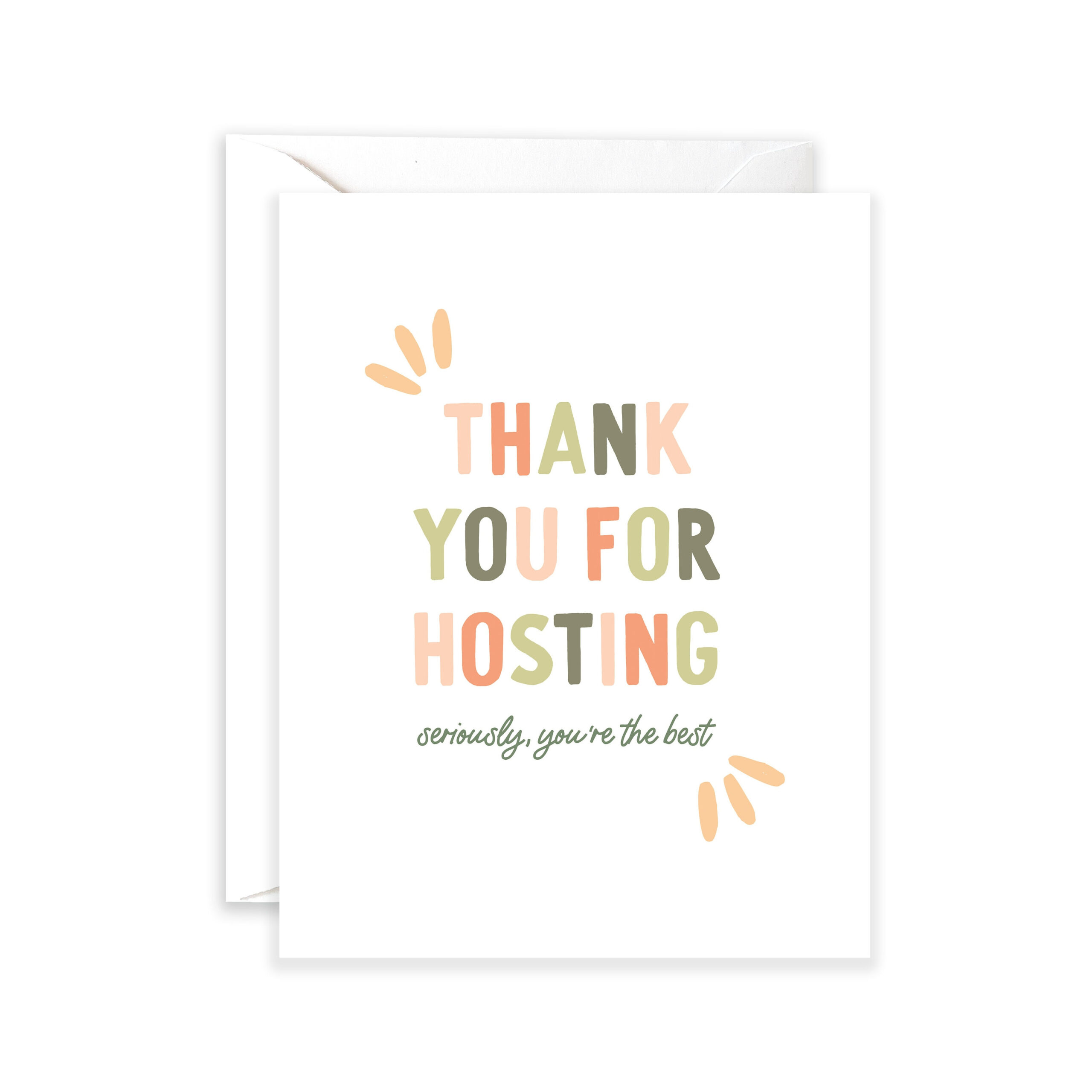 Thank You For Hosting Greeting Card | Hostess Greeting Card | Thanksgiving Card | Thanksgiving Host Card regarding Thank You Thanksgiving Cards