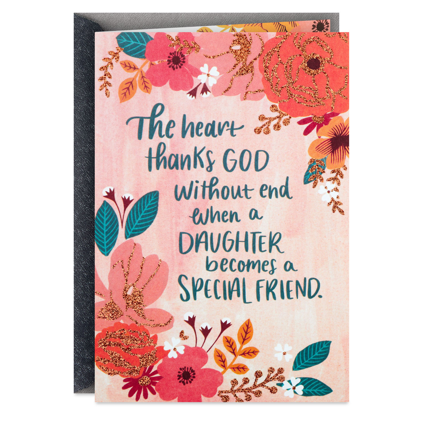 Thankful And Blessed Religious Thanksgiving Card For Daughter in Daughter Thanksgiving Cards