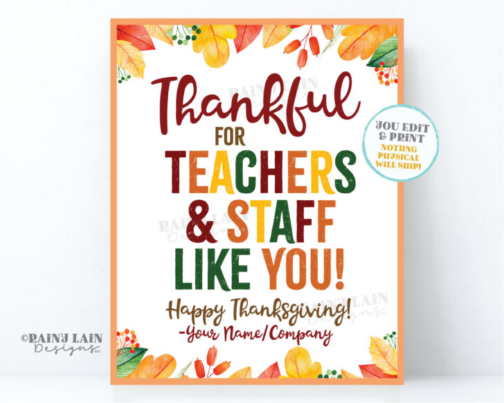 Thanksgiving Cards Messages to Teacher