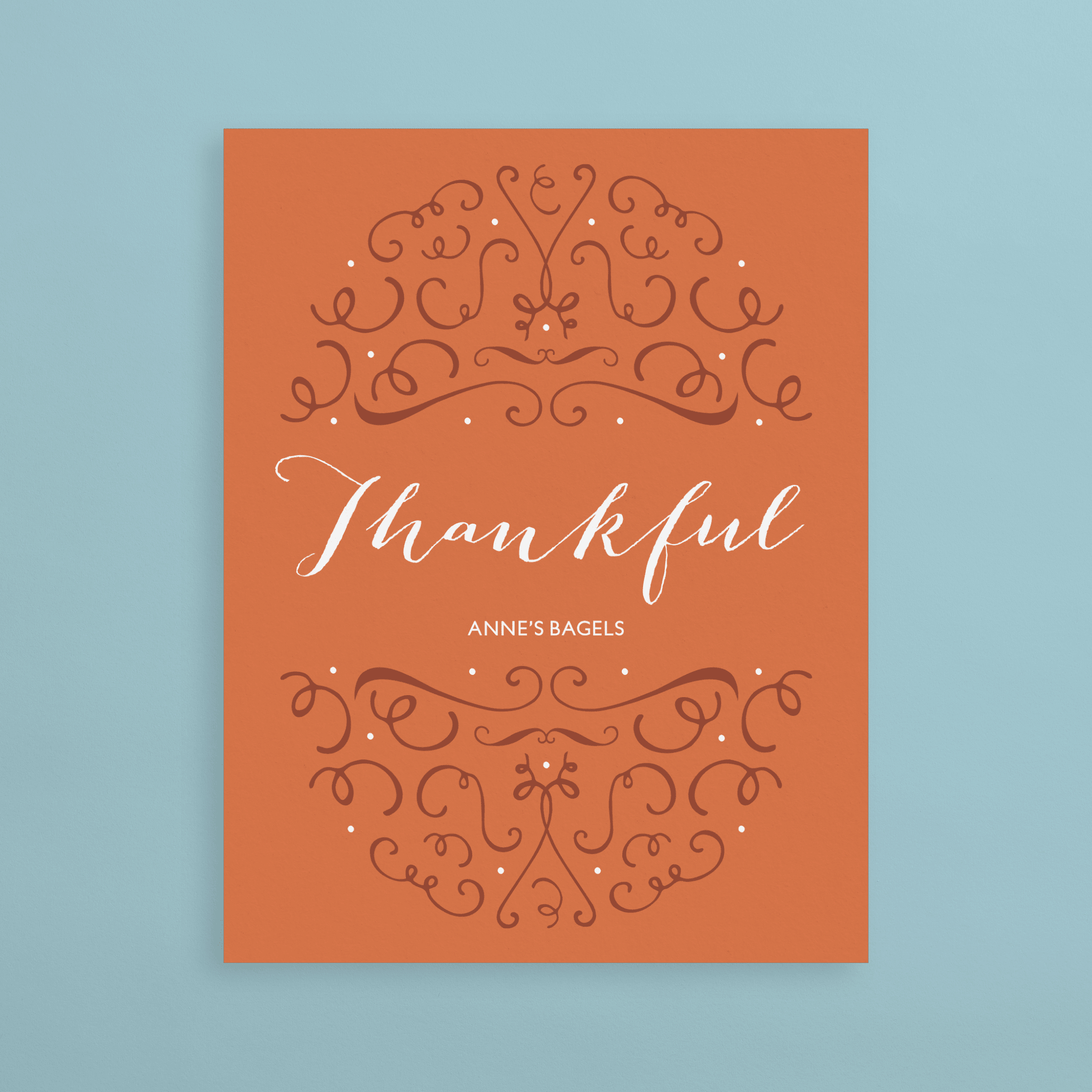 Thankful Thanksgiving Business Card | Postable | Postable inside Thanksgiving Cards For Business Clients