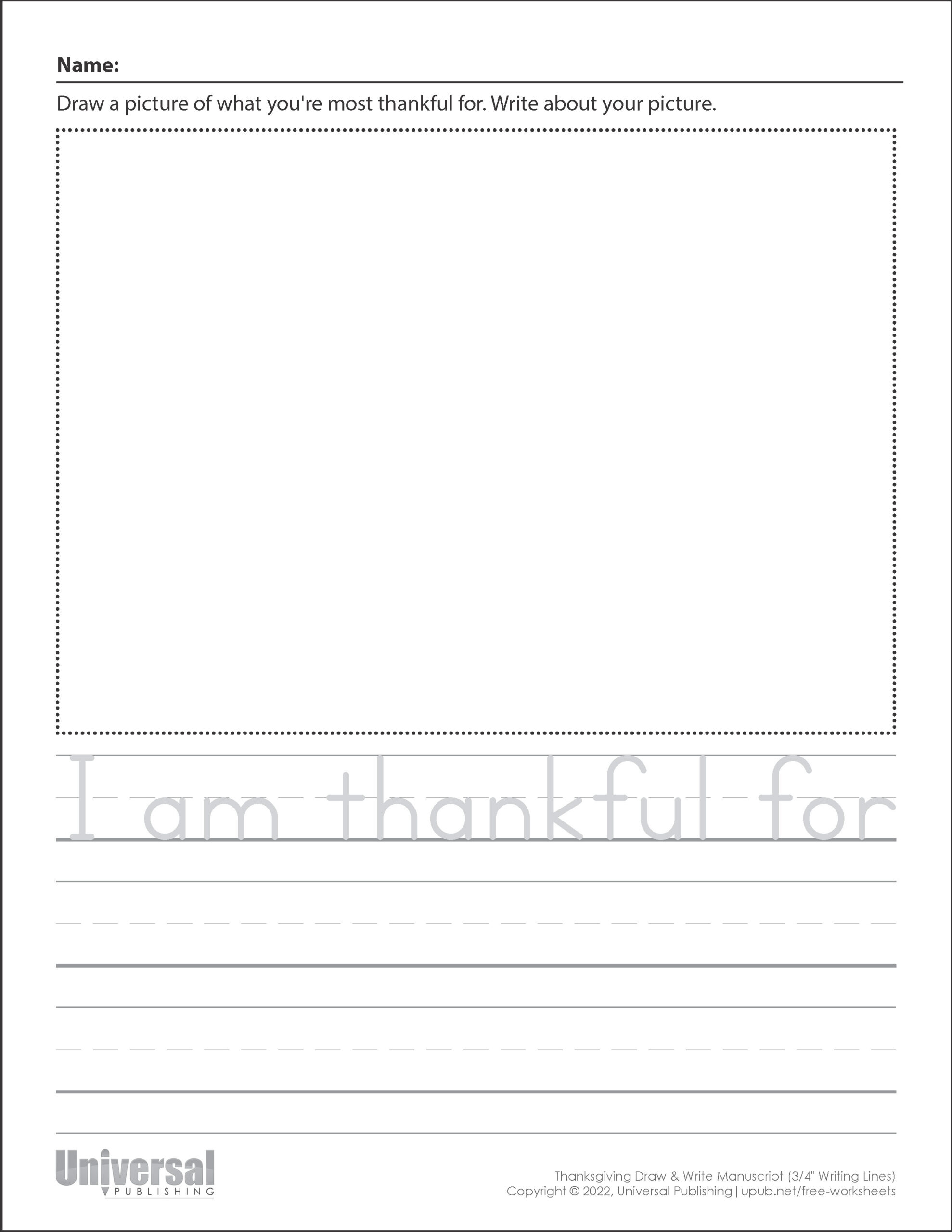 Thanksgiving Activities | Free Printables - Universal Publishing intended for Thanksgiving Writing Paper Free Printable