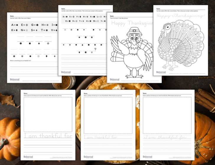 Free Thanksgiving Worksheets For 4th Graders