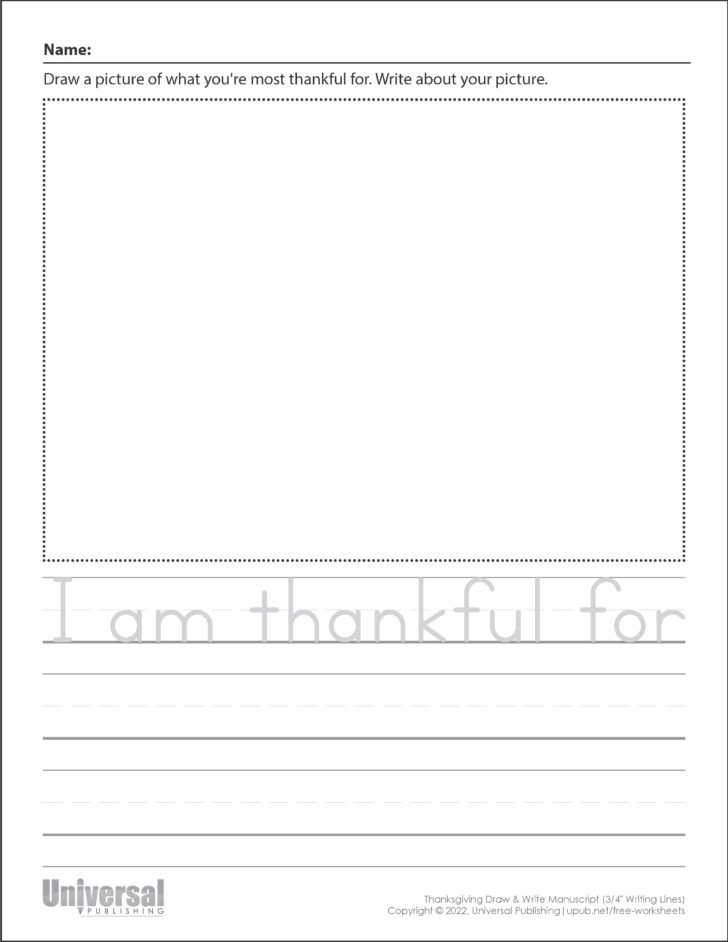 Thanksgiving Writing Paper Printable