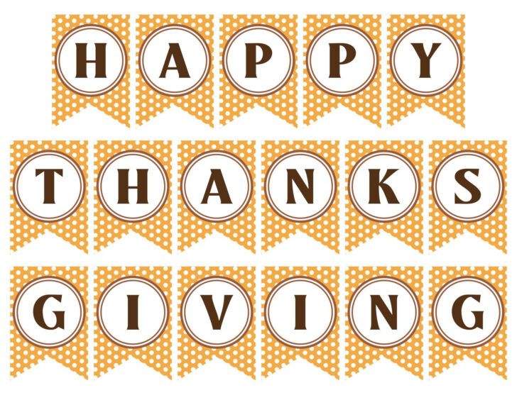 Free Thanksgiving Printable Banner