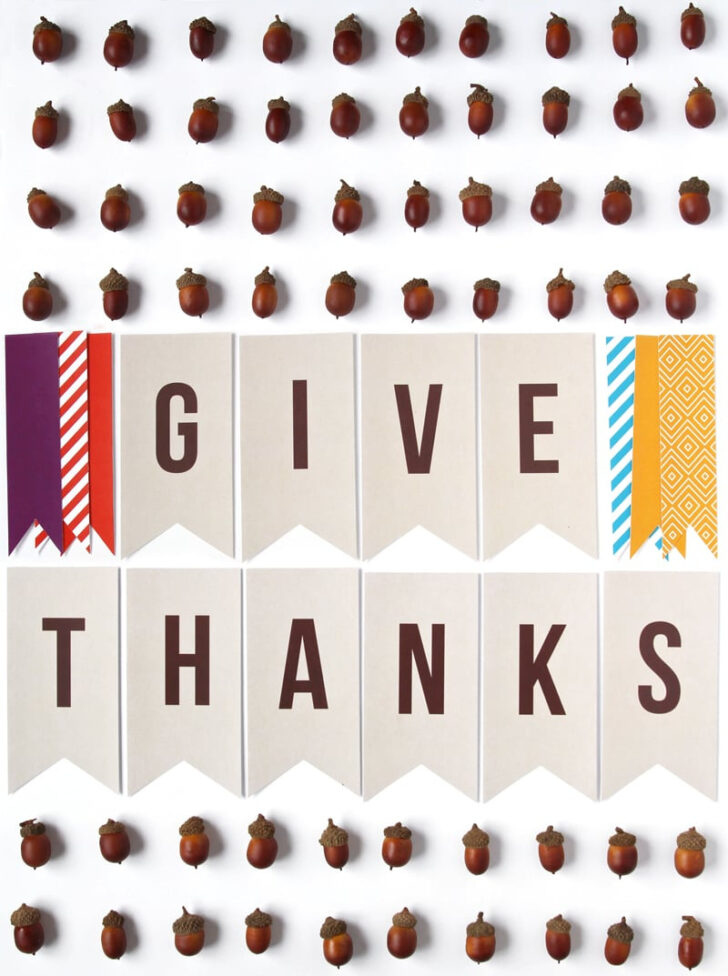 Thanksgiving Printable Banner Free