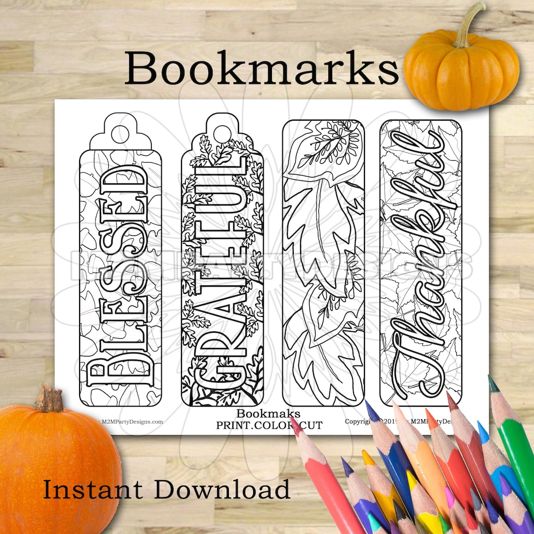 Thanksgiving Bookmark Coloring Bookmarks Bookmark, Thankful intended for Free Printable Thanksgiving Bookmarks