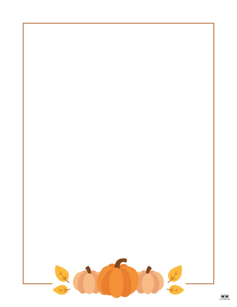 Thanksgiving Borders &amp;amp; Frames - 41 Free Pages | Printabulls intended for Thanksgiving Printable Borders