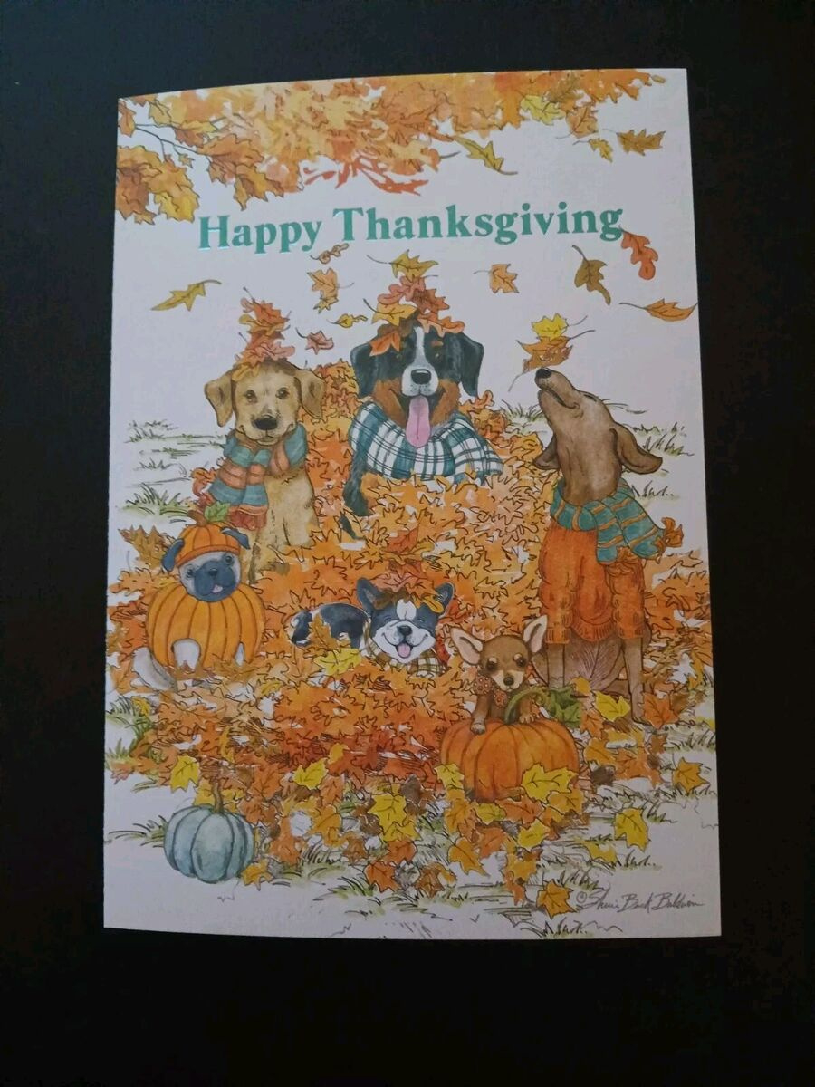 Thanksgiving Card | Ebay intended for Leanin Tree Thanksgiving Cards