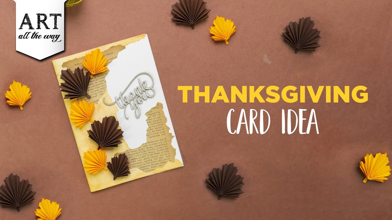 Thanksgiving Card Idea | Diy Autumn Crafts | Creative Card Design | Handmade Gift Making | Tutorial for Handmade Thanksgiving Thanksgiving Cards Ideas