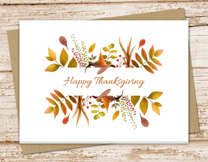 Note For Thanksgiving Cards