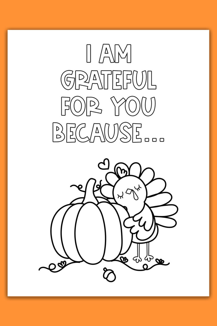 Free Printable Thanksgiving Cards to Color