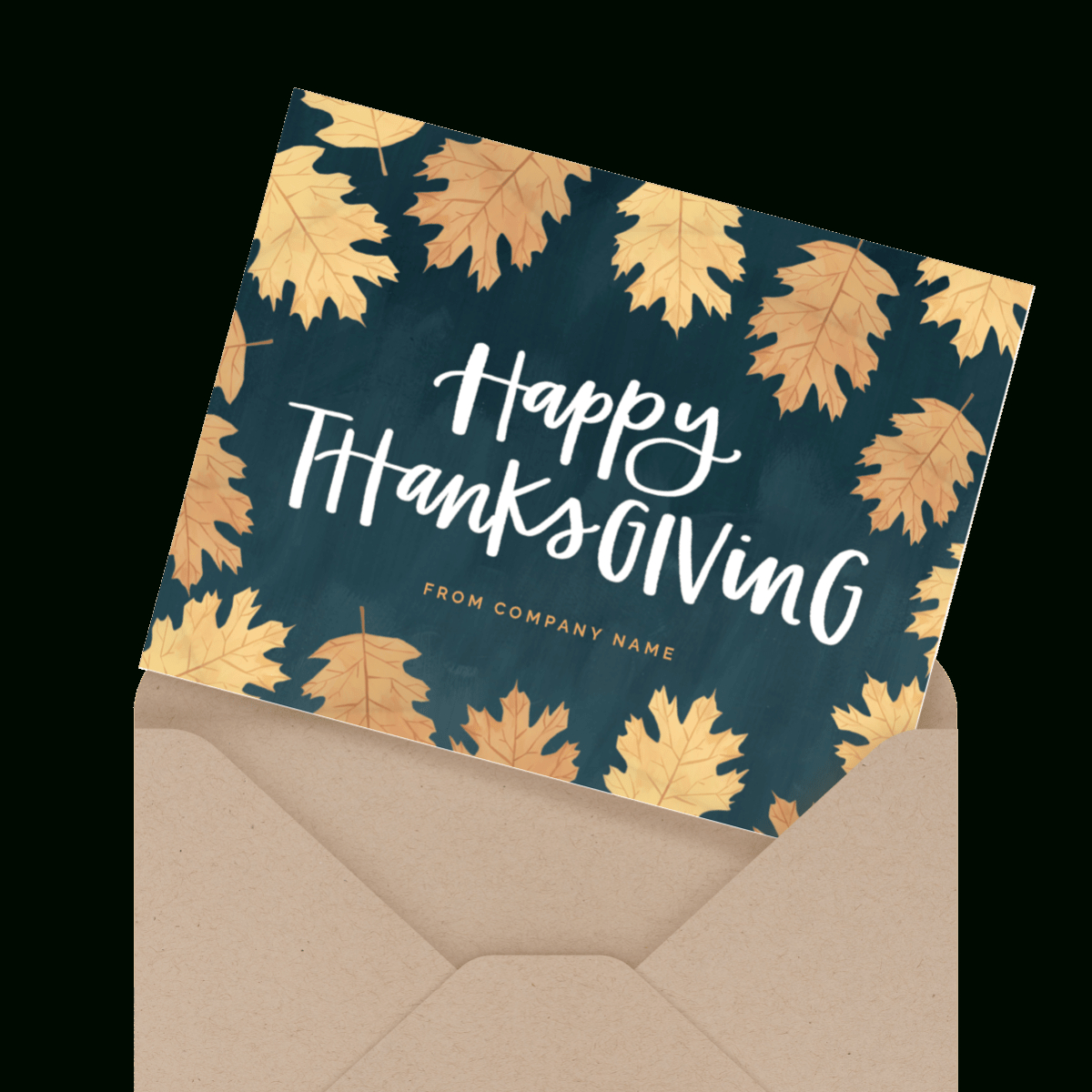 Thanksgiving Cards For Business — Mailed For You | Postable intended for Company Thanksgiving Cards