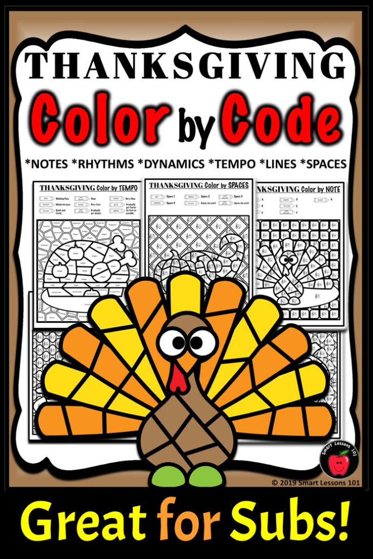 Thanksgiving Music Theory Worksheets