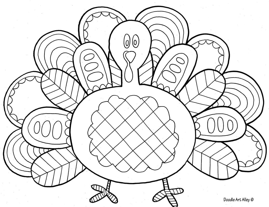 Thanksgiving Coloring Pages - Doodle Art Alley for Free Thanksgiving Coloring Pages Printable