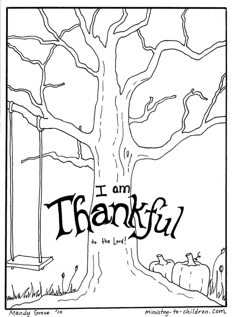 Thanksgiving Coloring Pages (Free Printable For Kids) for Printable Thanksgiving Church Coloring Pages