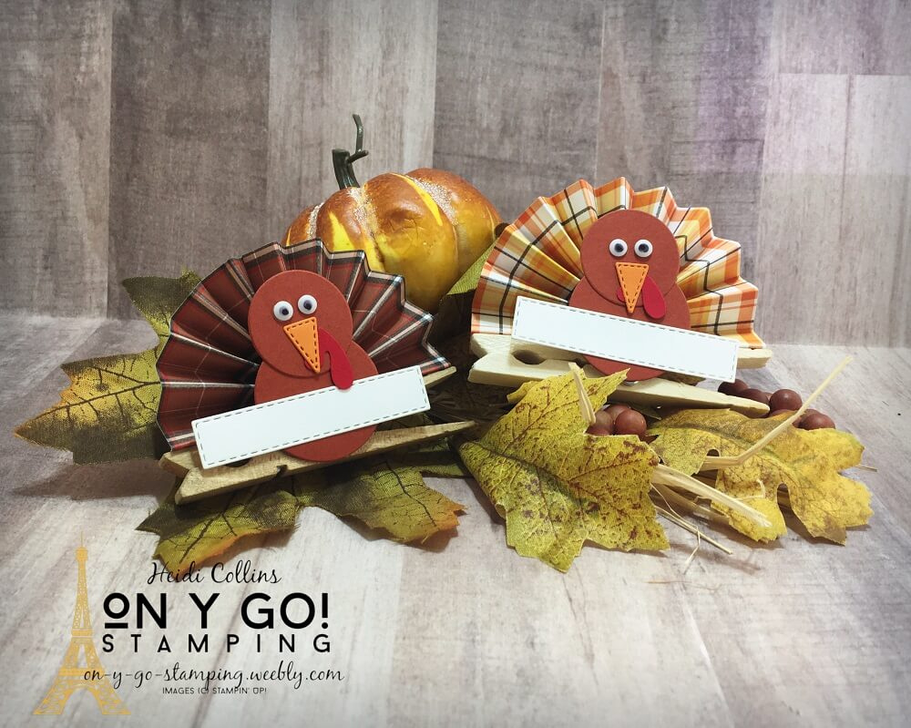 Thanksgiving Craft For Kids: Turkey Place Cards On A Clothespin in Craft Ideas For Thanksgiving Place Cards