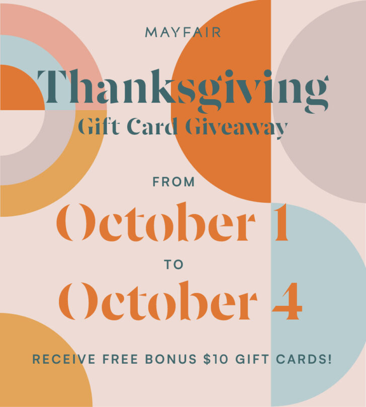 Thanksgiving Gift Cards Giveaway