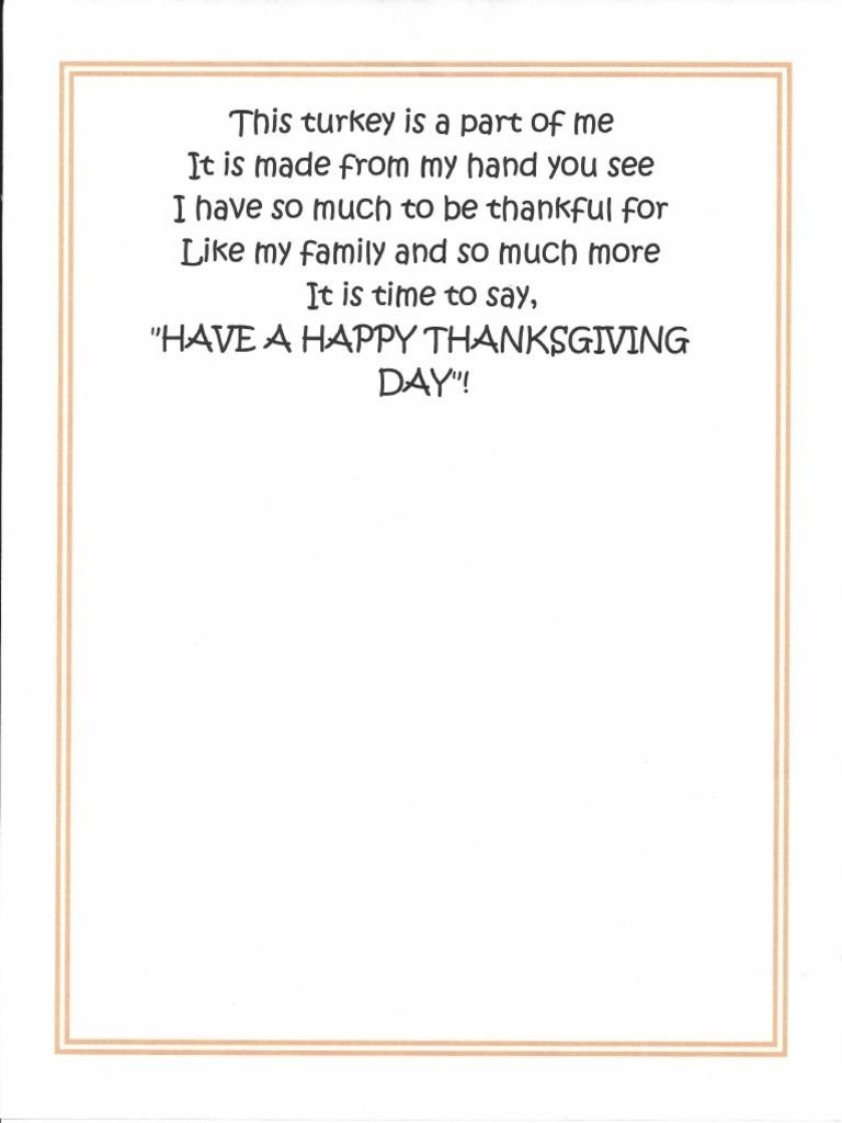 Thanksgiving Handprint Poem Printablepdf | Pdf intended for Printable Thanksgiving Poems