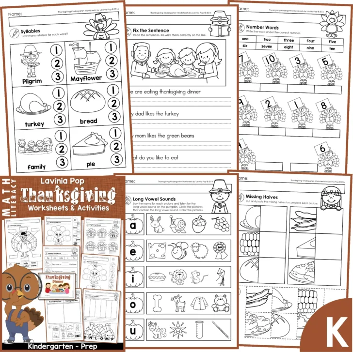 Thanksgiving Then And Now Worksheet