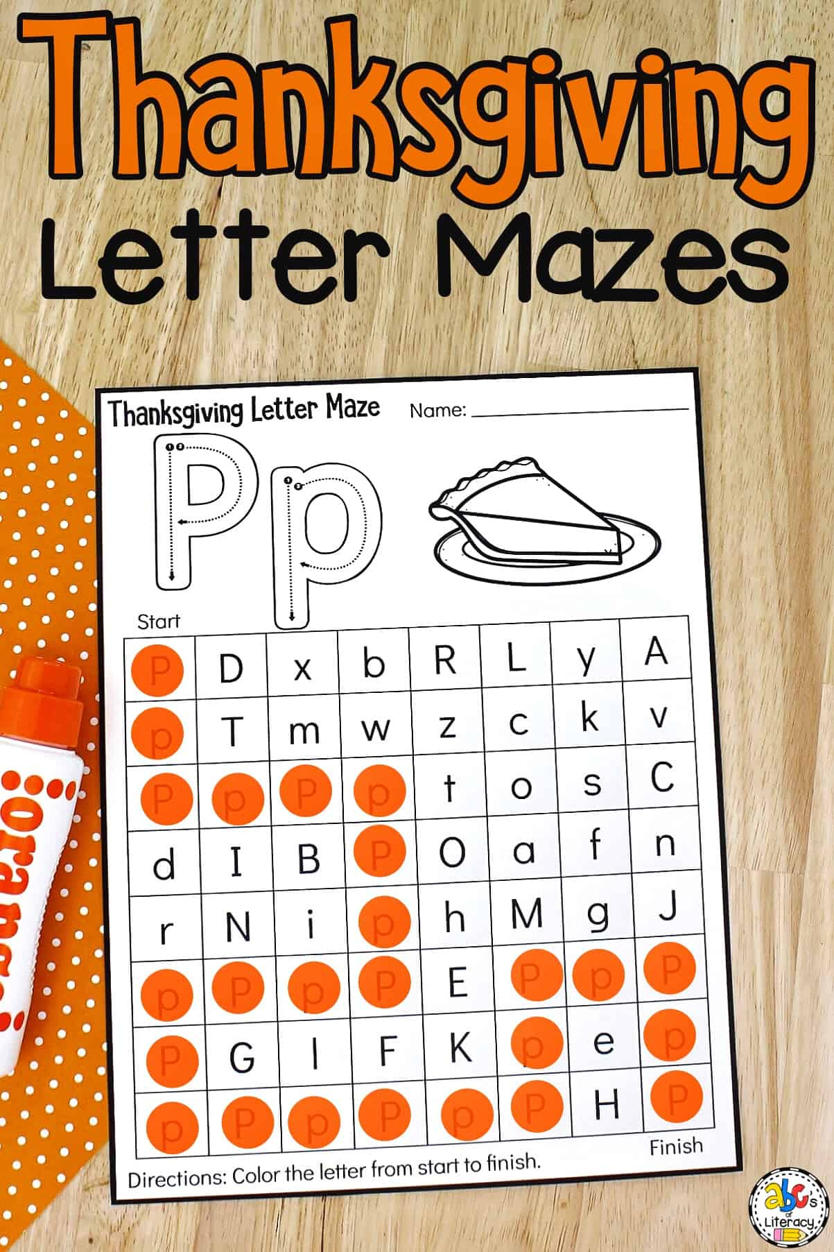 Thanksgiving Letter Maze Preschool Worksheets inside Free Printable Thanksgiving Letters