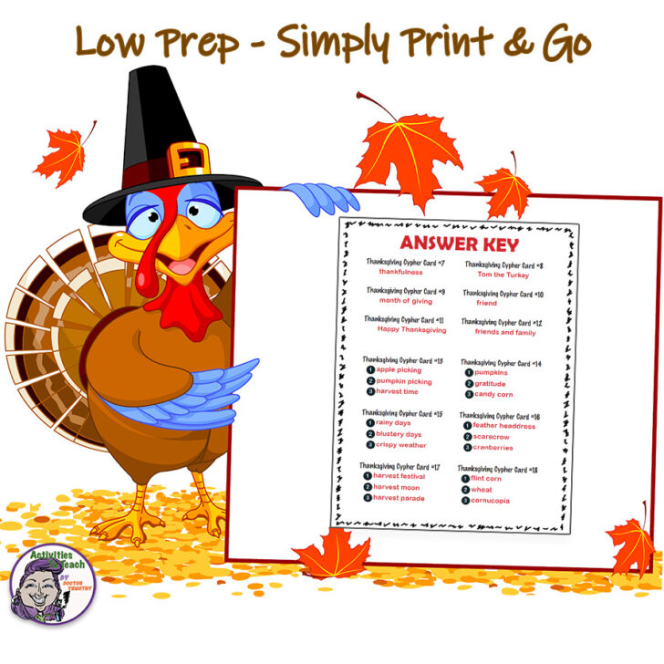 Thanksgiving Decoding Worksheets