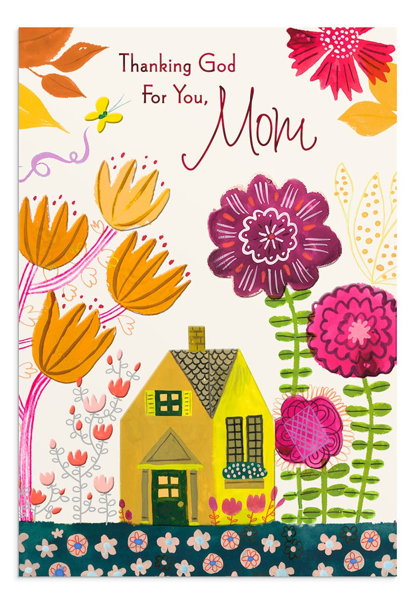 Thanksgiving - Mom - Thanking God For You - 1 Premium Card pertaining to Thanksgiving Cards To Mom