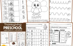 Thanksgiving No Prep Preschool Worksheets & Activities – In My World throughout Printable Thanksgiving Worksheets Kindergarten