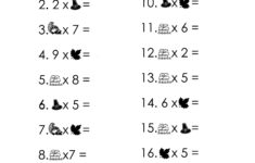 Thanksgiving Picture Math Worksheet for Multiplication Worksheets Thanksgiving