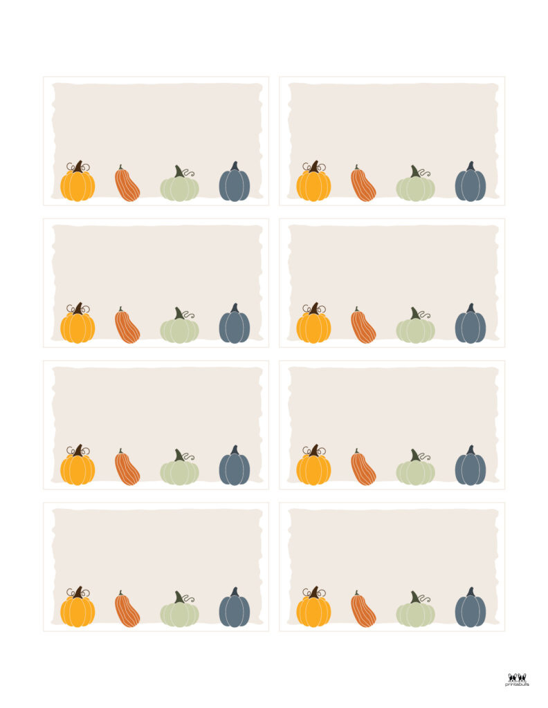 Thanksgiving Place Cards - 15 Free Printable Sets | Printabulls pertaining to Free Editable Thanksgiving Place Cards