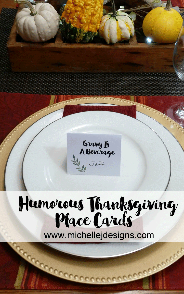 Thanksgiving Place Cards Add A Little Humor To Your Big Meal. for Funny Thanksgiving Place Cards