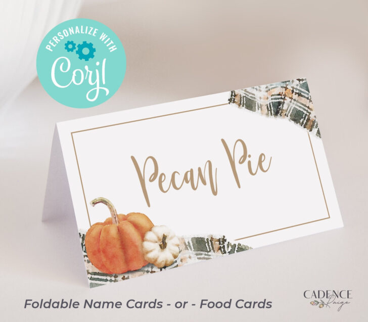 Edible Place Cards For Thanksgiving