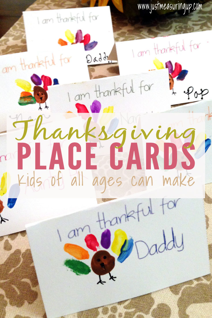 Thanksgiving Place Cards That Kids Can Make - Free Printable for Thanksgiving Place Cards Craft Ideas