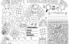 Thanksgiving Placemats | Skip To My Lou in Free Printable Printable Thanksgiving Placemats